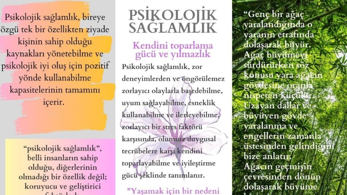 GENEL HEDEF PSİKOLOJİK SAĞLAMLIK