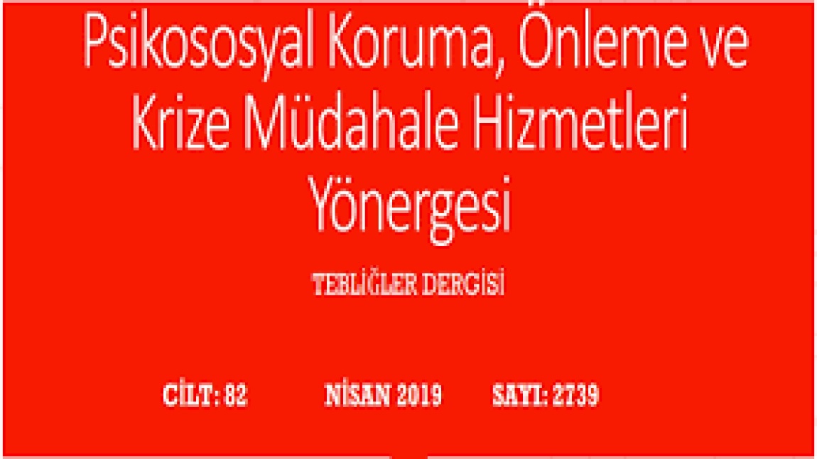 2024-2025 Psikososyal Koruma,Önleme ve Krize Müdahale Ekibi Dönem Başı Toplantısı			 			 			